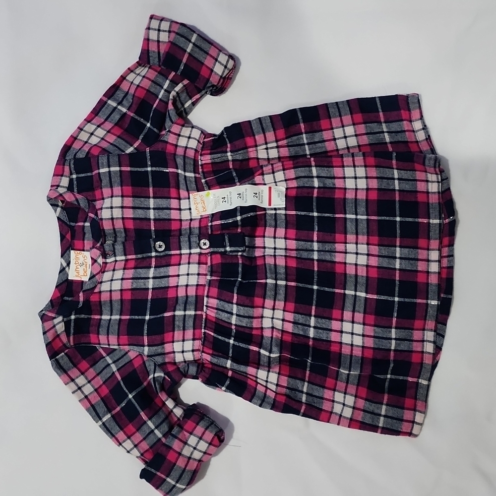 Toddler Girl's Flannel Top